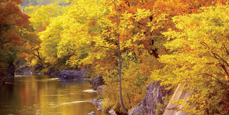 滝上渓谷・錦仙峡の紅葉