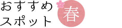 おすすめスポット春